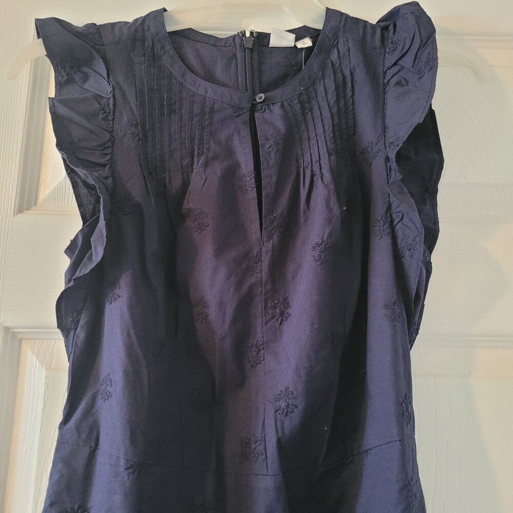 The Gap Navy blue eyelit maxi dress